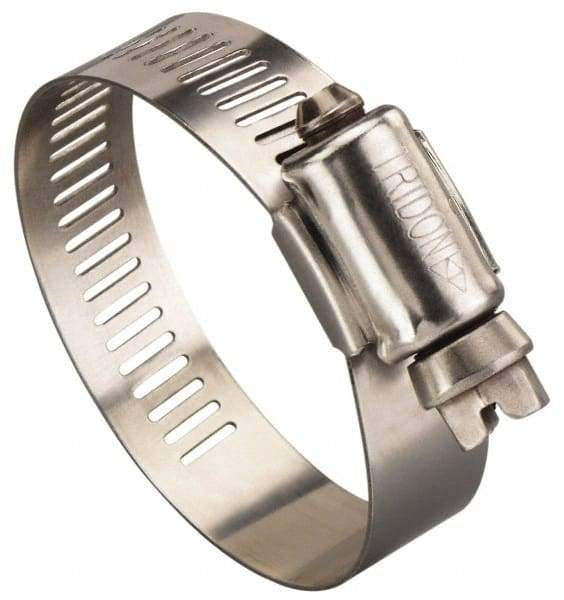 Value Collection - SAE Size 88, 5.12 to 5.51" Diam, Stainless Steel Worm Drive Clamp - 1/2" Wide, Material Grade 305, Series 350 - Eagle Tool & Supply