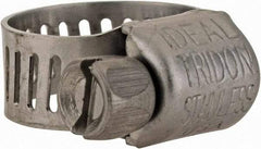 IDEAL TRIDON - SAE Size 4, 5/16 to 5/8" Diam, Stainless Steel Miniature Worm Drive Clamp - 5/16" Wide, Material Grade 301, Series 350 - Eagle Tool & Supply