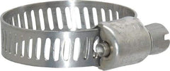 IDEAL TRIDON - SAE Size 10, 1/2 to 1-1/16" Diam, Stainless Steel Miniature Worm Drive Clamp - 5/16" Wide, Material Grade 301, Series 350 - Eagle Tool & Supply