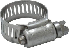 IDEAL TRIDON - SAE Size 10, 9/16 to 1-1/16" Diam, Stainless Steel Worm Drive Clamp - 1/2" Wide, Material Grade 201/305, Series 620 - Eagle Tool & Supply