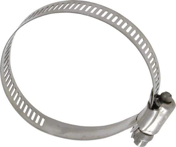 IDEAL TRIDON - SAE Size 36, 1-13/16 to 2-3/4" Diam, Stainless Steel Worm Drive Clamp - 1/2" Wide, Material Grade 201/305, Series 620 - Eagle Tool & Supply