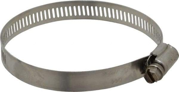 IDEAL TRIDON - SAE Size 44, 2-5/16 to 3-1/4" Diam, Stainless Steel Worm Drive Clamp - 1/2" Wide, Material Grade 201/305, Series 620 - Eagle Tool & Supply