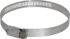 IDEAL TRIDON - SAE Size 56, 3-1/16 to 4" Diam, Stainless Steel Worm Drive Clamp - 1/2" Wide, Material Grade 201/305, Series 620 - Eagle Tool & Supply