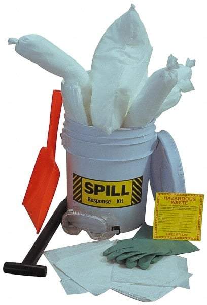 PRO-SAFE - Universal Spill Kit - 5 Gal Polypropylene Pail - Eagle Tool & Supply