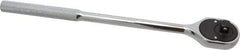 Proto - 3/8" Drive Pear Head Ratchet - Chrome Finish, 11" OAL, 24 Gear Teeth, Standard Head - Eagle Tool & Supply