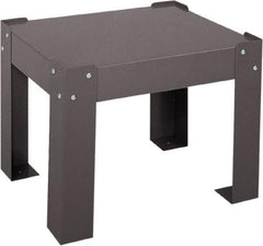 Durham - Gray, Steel, Cabinet Leg Kit - 21" Wide x 17" Deep x 4" High Body - Eagle Tool & Supply