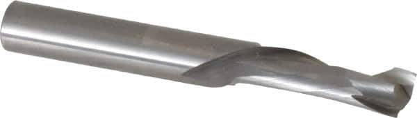 Onsrud - 3/8" Cutting Diam x 1-1/8" Length of Cut, 1 Flute, Compression Spiral Router Bit - Uncoated, Right Hand Cut, Solid Carbide, 3" OAL x 3/8" Shank Diam, Single Edge, 30° Helix Angle - Eagle Tool & Supply