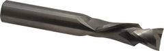 Onsrud - 1/2" Cutting Diam x 1-3/8" Length of Cut, 2 Flute, Compression Spiral Router Bit - Uncoated, Right Hand Cut, Solid Carbide, 3-1/2" OAL x 1/2" Shank Diam, Double Edge, 30° Helix Angle - Eagle Tool & Supply