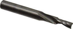 Onsrud - 3/16" Cutting Diam x 3/8" Length of Cut, 1 Flute, Upcut Spiral Router Bit - Uncoated, Right Hand Cut, Solid Carbide, 2" OAL x 1/4" Shank Diam, Single Edge, 21° Helix Angle - Eagle Tool & Supply