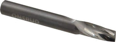 Onsrud - 3/8" Cutting Diam x 3/4" Length of Cut, 1 Flute, Upcut Spiral Router Bit - Uncoated, Right Hand Cut, Solid Carbide, 3" OAL x 3/8" Shank Diam, Single Edge, 21° Helix Angle - Eagle Tool & Supply