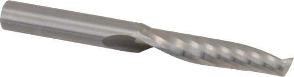 Onsrud - 3/8" Cutting Diam x 1-5/8" Length of Cut, 1 Flute, Upcut Spiral Router Bit - Uncoated, Right Hand Cut, Solid Carbide, 3-1/2" OAL x 3/8" Shank Diam, Single Edge, 21° Helix Angle - Eagle Tool & Supply