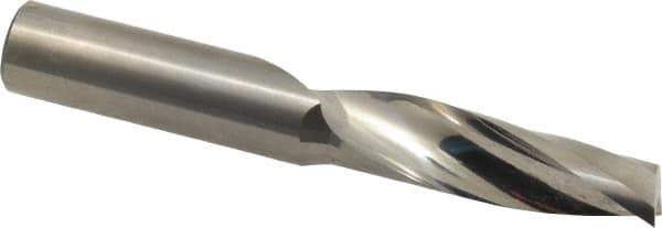 Onsrud - 1/2" Cutting Diam x 1-5/8" Length of Cut, 1 Flute, Upcut Spiral Router Bit - Uncoated, Right Hand Cut, Solid Carbide, 3-1/2" OAL x 1/2" Shank Diam, Single Edge, 21° Helix Angle - Eagle Tool & Supply