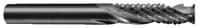 Onsrud - 1/4" Cut Diam, 1/4" Shank Diam, Cylinder Head Double Cut Burr - Carbide, Flat End, 1" LOC, 2-1/2" OAL - Eagle Tool & Supply