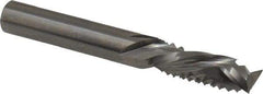 Onsrud - 1/4" Cut Diam, 1/4" Shank Diam, Cylinder Head Double Cut Burr - Carbide, Flat End, 3/4" LOC, 2" OAL - Eagle Tool & Supply