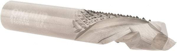 Onsrud - 1/2" Cut Diam, 1/2" Shank Diam, Cylinder Head Double Cut Burr - Carbide, Flat End, 1" LOC, 3" OAL - Eagle Tool & Supply