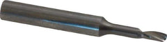 Onsrud - 1/8" Cutting Diam x 1/4" Length of Cut, 1 Flute, Upcut Spiral Router Bit - Uncoated, Right Hand Cut, Solid Carbide, 2" OAL x 1/4" Shank Diam, Single Edge, 21° Helix Angle - Eagle Tool & Supply