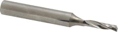 Onsrud - 1/8" Cutting Diam x 1/2" Length of Cut, 1 Flute, Upcut Spiral Router Bit - Uncoated, Right Hand Cut, Solid Carbide, 2" OAL x 1/4" Shank Diam, Single Edge, 21° Helix Angle - Eagle Tool & Supply