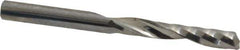 Onsrud - 1/4" Cutting Diam x 1-1/2" Length of Cut, 1 Flute, Upcut Spiral Router Bit - Uncoated, Right Hand Cut, Solid Carbide, 3" OAL x 1/4" Shank Diam, Single Edge - Eagle Tool & Supply