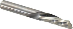 Onsrud - 3/8" Cutting Diam x 1-1/8" Length of Cut, 1 Flute, Downcut Spiral Router Bit - Uncoated, Right Hand Cut, Solid Carbide, 3" OAL x 3/8" Shank Diam, Single Edge, 21° Helix Angle - Eagle Tool & Supply