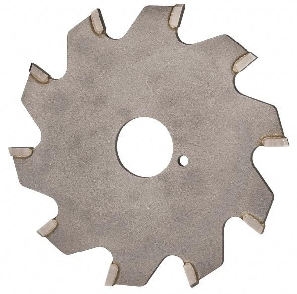 Onsrud - 3" Diam x 0.095" Blade Thickness x 5/8" Arbor Hole Diam, 10 Tooth Slitting and Slotting Saw - Arbor Connection, Right Hand, Uncoated, Carbide-Tipped, 0° Rake - Eagle Tool & Supply