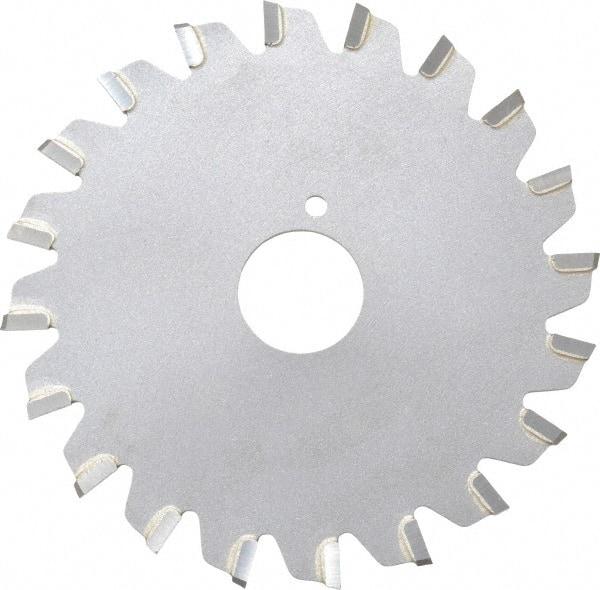 Onsrud - 3" Diam x 0.095" Blade Thickness x 5/8" Arbor Hole Diam, 20 Tooth Slitting and Slotting Saw - Arbor Connection, Right Hand, Uncoated, Carbide-Tipped, -5° Rake - Eagle Tool & Supply