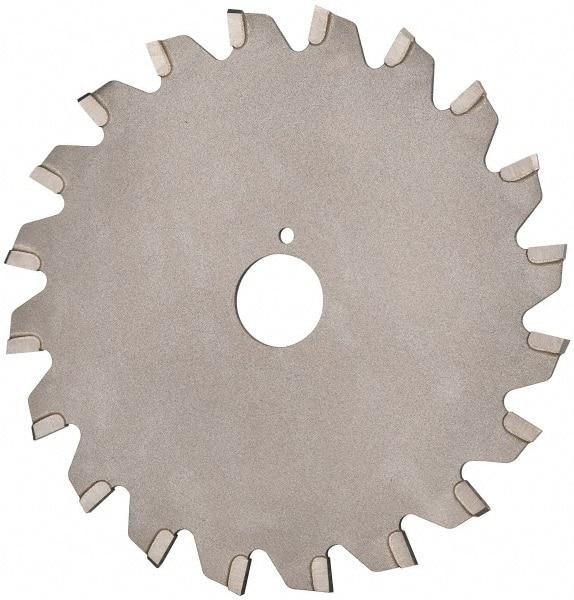 Onsrud - 4" Diam x 0.095" Blade Thickness x 5/8" Arbor Hole Diam, 10 Tooth Slitting and Slotting Saw - Arbor Connection, Right Hand, Uncoated, Carbide-Tipped, 0° Rake - Eagle Tool & Supply