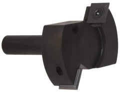 Onsrud - 2-1/2" Cutting Diam, 1/8" Max Depth of Cut, 1/2" Shank Diam, Indexable Spoilboard Surface Insert Cutter - 2 Cutters, Up Shear Cut, ICK L 142 Insert Style, 2.8" OAL, 2" Shank Length, Right Hand Cut - Eagle Tool & Supply