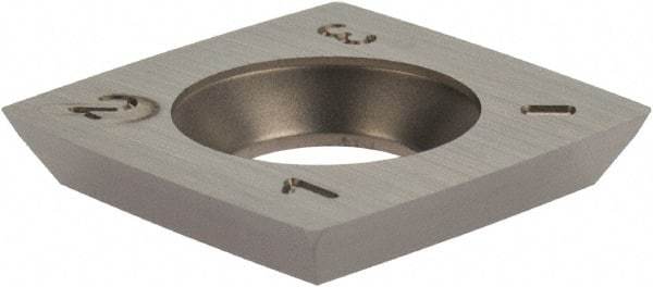 Onsrud - VPGT160412 Carbide Milling Insert - Uncoated, 1/4" Thick, 1/2" Inscribed Circle - Eagle Tool & Supply