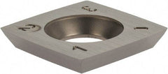 Onsrud - VPGT160412 Carbide Milling Insert - Uncoated, 1/4" Thick, 1/2" Inscribed Circle - Eagle Tool & Supply