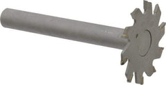 Onsrud - 2" Diam x 0.095" Blade Thickness, 10 Tooth Slitting and Slotting Saw - Shank Connection, Right Hand, Uncoated, Carbide-Tipped, 0° Rake - Eagle Tool & Supply