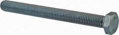 Value Collection - M12x1.75mm Metric Coarse, 120mm Length Under Head Hex Head Cap Screw - Fully Threaded, Grade 8.8 Steel, Zinc-Plated Finish, 19mm Hex - Eagle Tool & Supply