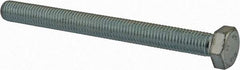 Value Collection - M12x1.75mm Metric Coarse, 130mm Length Under Head Hex Head Cap Screw - Fully Threaded, Grade 8.8 Steel, Zinc-Plated Finish, 19mm Hex - Eagle Tool & Supply