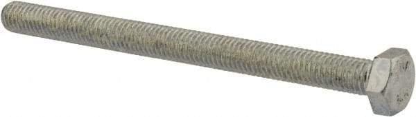 Value Collection - M8x1.25mm Metric Coarse, 100mm Length Under Head Hex Head Cap Screw - Fully Threaded, Grade 8.8 Steel, Zinc-Plated Finish, 13mm Hex - Eagle Tool & Supply