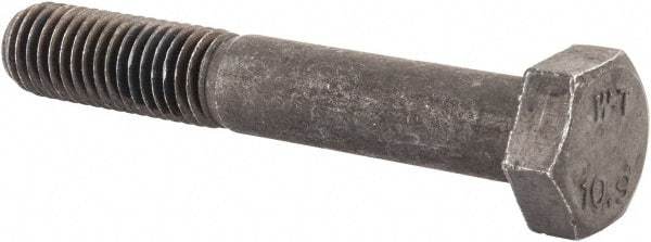 Value Collection - M12x1.75mm Metric Coarse, 75mm Length Under Head Hex Head Cap Screw - Partially Threaded, Grade 10.9 Steel, Uncoated, 19mm Hex - Eagle Tool & Supply