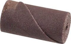 Merit Abrasives - 1/2" Max Roll Diam x 1" OAL, 180 Grit Aluminum Oxide Straight Cartridge Roll - 1/8" Pilot Hole Diam, Very Fine Grade - Eagle Tool & Supply
