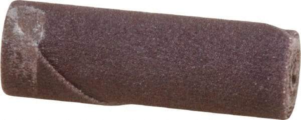 Merit Abrasives - 1/2" Max Roll Diam x 1-1/2" OAL, 180 Grit Aluminum Oxide Straight Cartridge Roll - 1/8" Pilot Hole Diam, Very Fine Grade - Eagle Tool & Supply