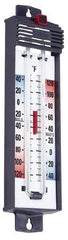 Taylor - -40 to 120°F, Min and Max Thermometer - 5 Inch Long x 4-3/8 Inch Wide, Push Button Reset Thermometer - Eagle Tool & Supply