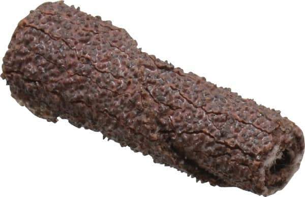 Merit Abrasives - 1/4" Max Roll Diam x 1" OAL, 50 Grit Aluminum Oxide Straight Cartridge Roll - 1/8" Pilot Hole Diam, Coarse Grade - Eagle Tool & Supply