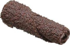 Merit Abrasives - 1/4" Max Roll Diam x 1" OAL, 50 Grit Aluminum Oxide Straight Cartridge Roll - 1/8" Pilot Hole Diam, Coarse Grade - Eagle Tool & Supply