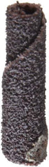 Merit Abrasives - 1/4" Max Roll Diam x 1" OAL, 80 Grit Aluminum Oxide Straight Cartridge Roll - 1/8" Pilot Hole Diam, Medium Grade - Eagle Tool & Supply