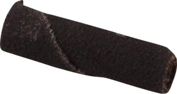 Merit Abrasives - 1/4" Max Roll Diam x 1" OAL, 120 Grit Aluminum Oxide Straight Cartridge Roll - 1/8" Pilot Hole Diam, Fine Grade - Eagle Tool & Supply