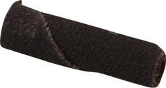 Merit Abrasives - 1/4" Max Roll Diam x 1" OAL, 120 Grit Aluminum Oxide Straight Cartridge Roll - 1/8" Pilot Hole Diam, Fine Grade - Eagle Tool & Supply