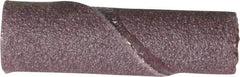 Merit Abrasives - 1/4" Max Roll Diam x 1" OAL, 180 Grit Aluminum Oxide Straight Cartridge Roll - 1/8" Pilot Hole Diam, Very Fine Grade - Eagle Tool & Supply
