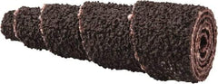 Merit Abrasives - 1-1/2" Long x 1/2" Diam, Aluminum Oxide, Full Taper Cartridge Roll - 50 Grit, 1/8" Pilot Hole Diam, Coarse Grade - Eagle Tool & Supply