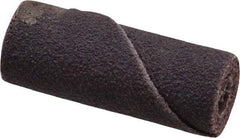 Merit Abrasives - 3/8" Max Roll Diam x 1" OAL, 120 Grit Aluminum Oxide Straight Cartridge Roll - 1/8" Pilot Hole Diam, Fine Grade - Eagle Tool & Supply