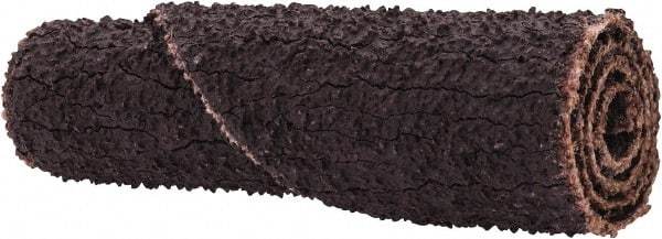 Merit Abrasives - 3/8" Max Roll Diam x 1-1/2" OAL, 50 Grit Aluminum Oxide Straight Cartridge Roll - 1/8" Pilot Hole Diam, Coarse Grade - Eagle Tool & Supply