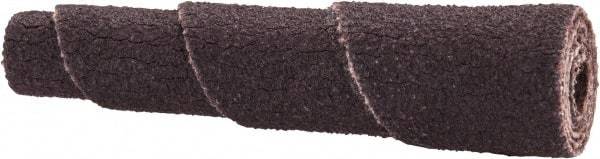 Merit Abrasives - 1-1/2" Long x 3/8" Diam, Aluminum Oxide, Full Taper Cartridge Roll - 120 Grit, 1/8" Pilot Hole Diam, Fine Grade - Eagle Tool & Supply
