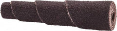 Merit Abrasives - 1-1/2" Long x 3/8" Diam, Aluminum Oxide, Full Taper Cartridge Roll - 120 Grit, 1/8" Pilot Hole Diam, Fine Grade - Eagle Tool & Supply
