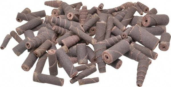 Merit Abrasives - 100 Piece Aluminum Oxide Cartridge Roll Set - 60, 80 & 120 Grit - Eagle Tool & Supply