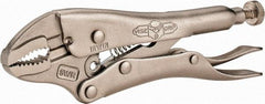 Irwin - 5" OAL Curved Jaw Locking Pliers - 1-1/4" Jaw Opening, Standard Handle - Eagle Tool & Supply